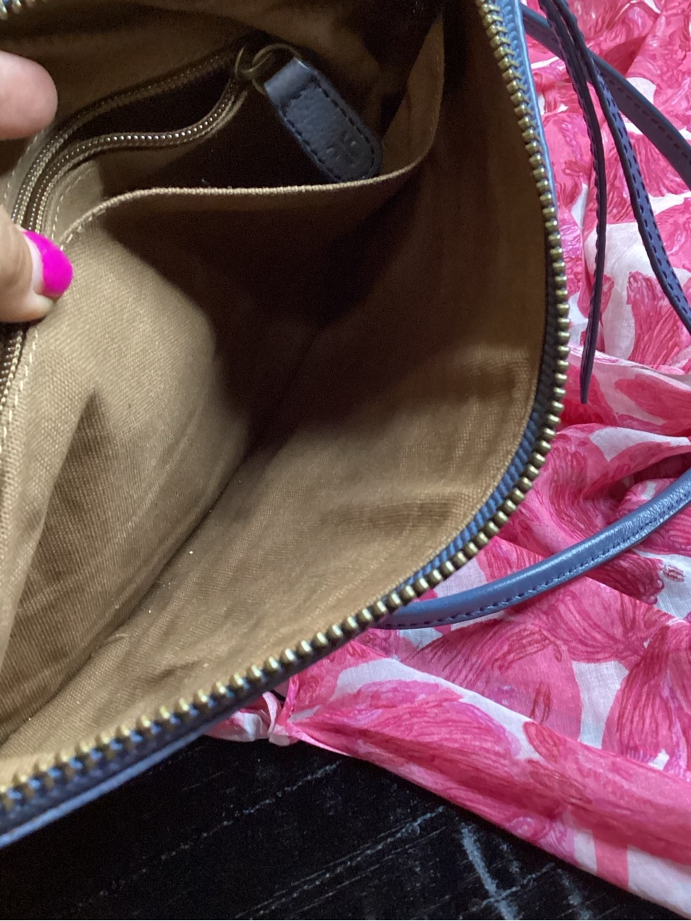 Frye Hadley Floral Embroidered Leather Crossbody Pouch EUC - Picture 13 of 15